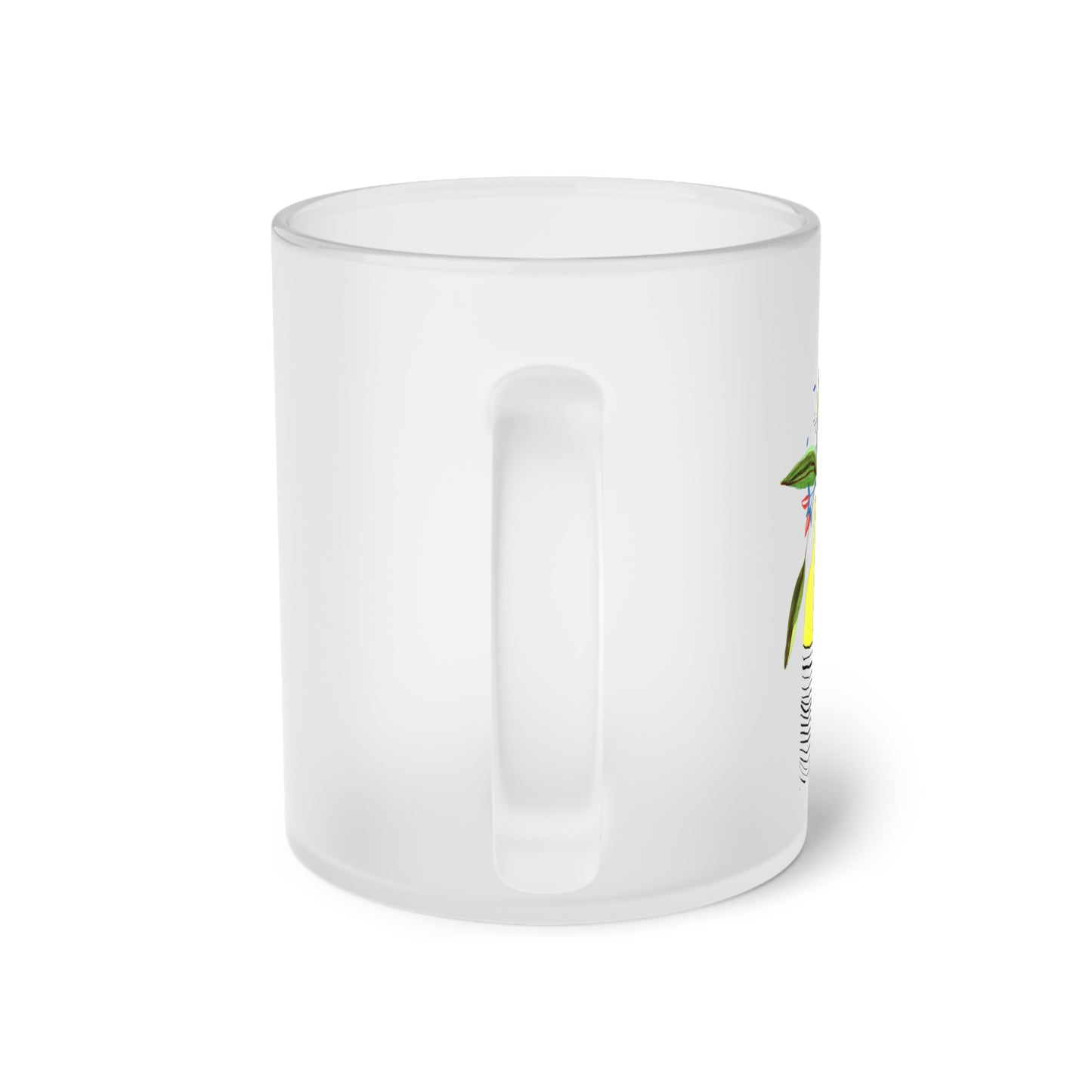 Florero Tropical. Taza Frosted Glass