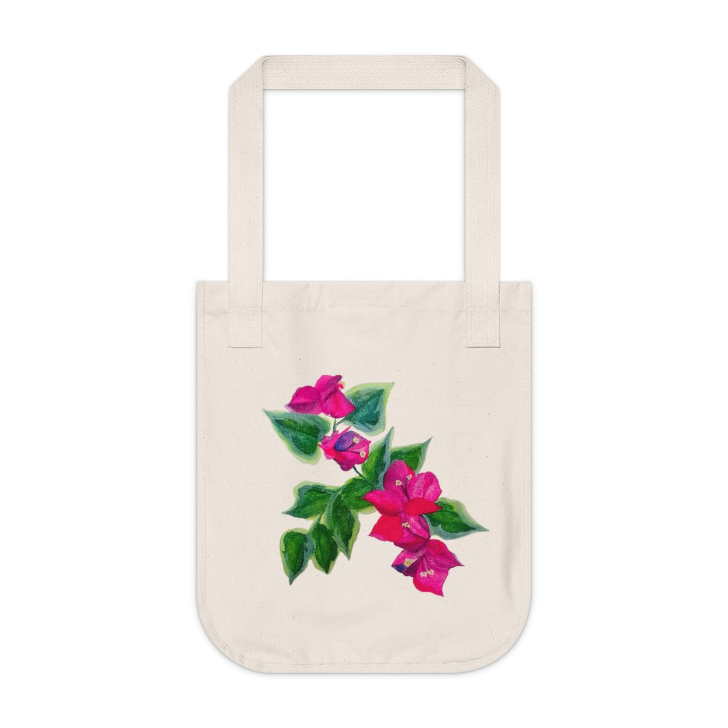Trinitaria azul. Organic Canvas Tote Bag