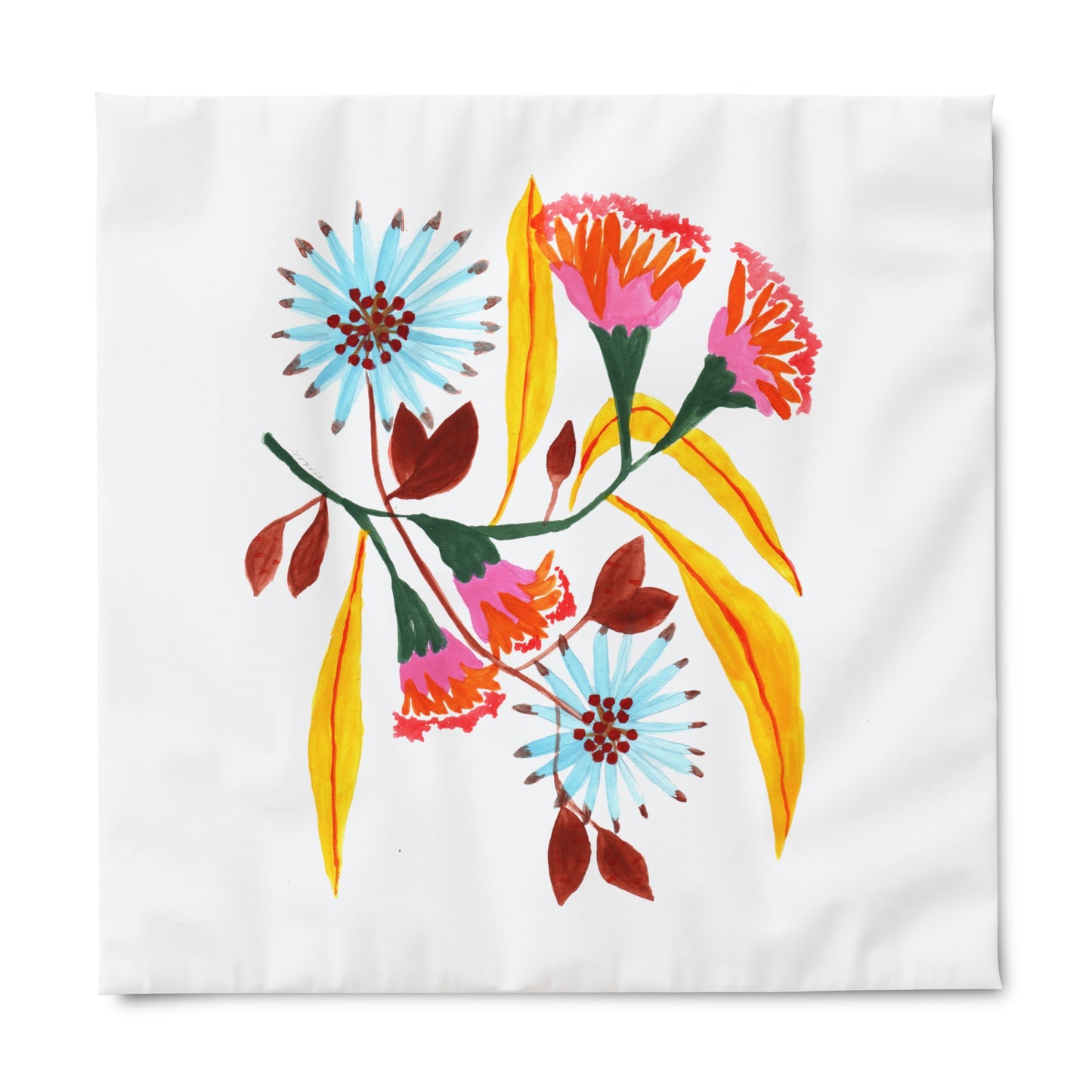 Pink Flower. Duvet Cover
