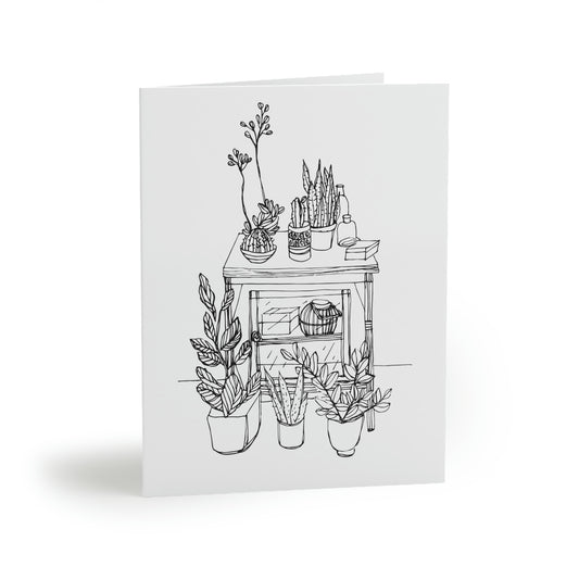 Sala de maticas 1. Set de 8 tarjetas con sobres 4.25"  5.5"