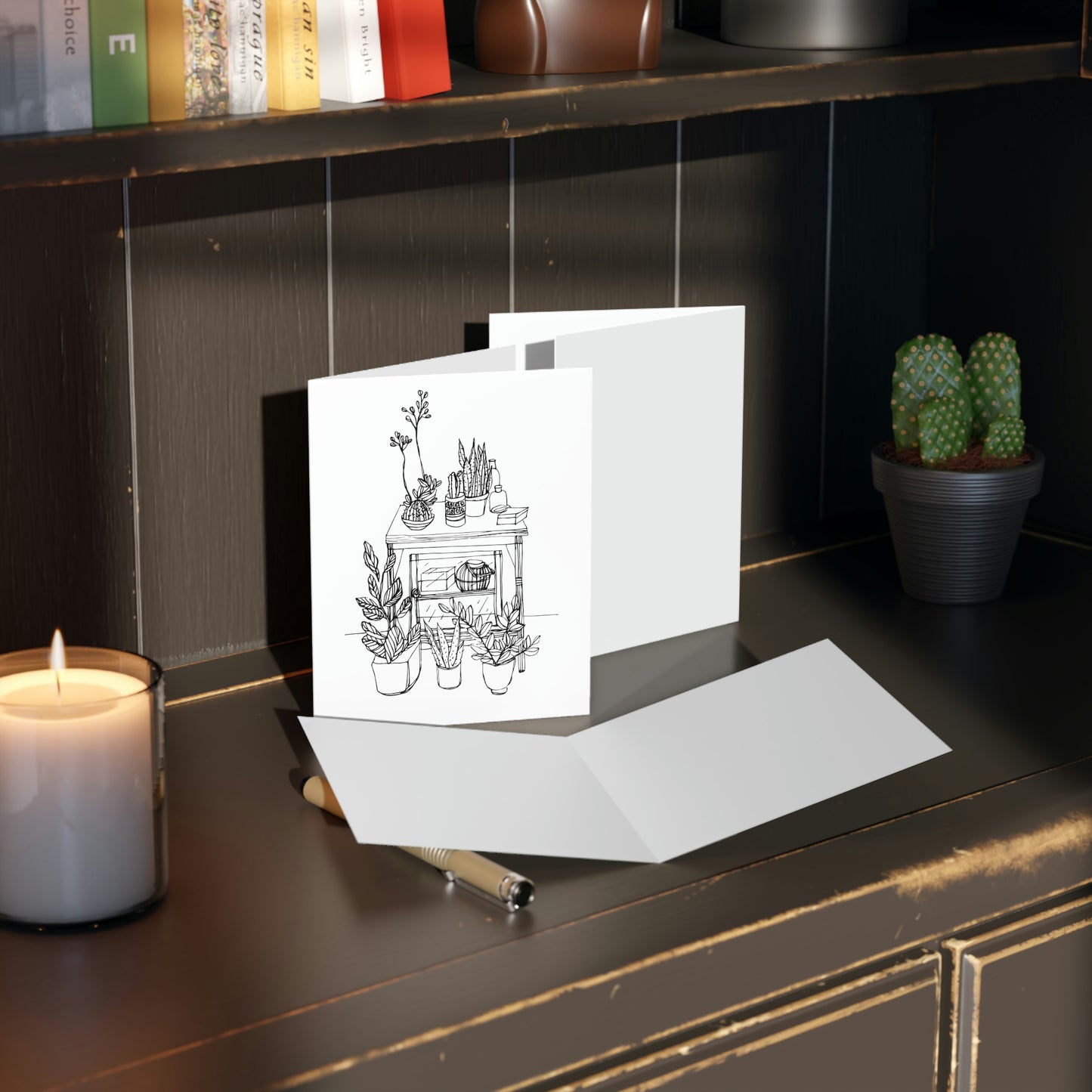 Sala de maticas 1. Set de 8 tarjetas con sobres 4.25"  5.5"