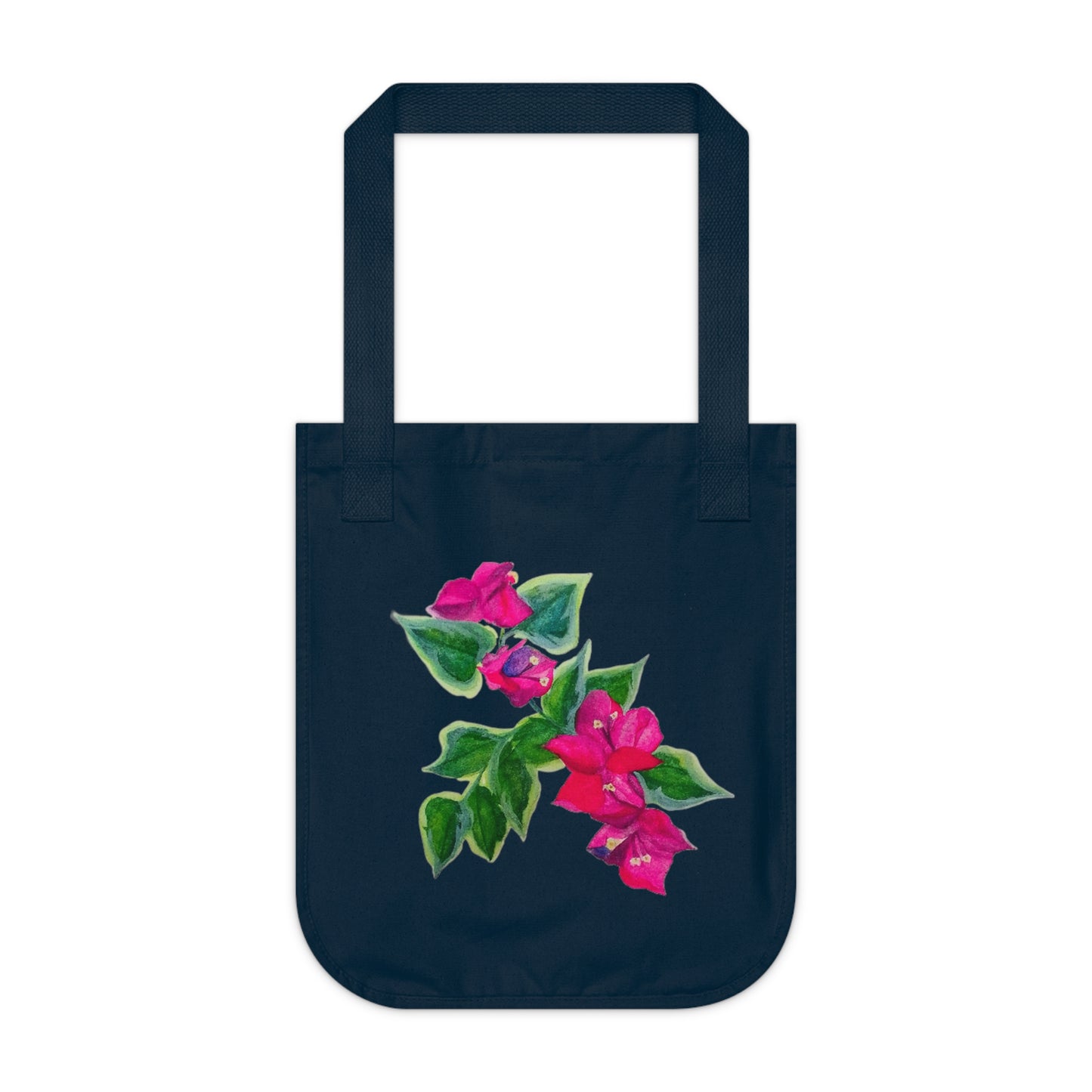 Trinitaria azul. Organic Canvas Tote Bag