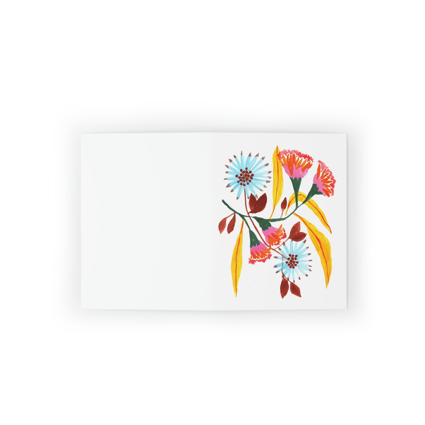 Pink Flower 1. Tarjetas 4.25" x 5.5"