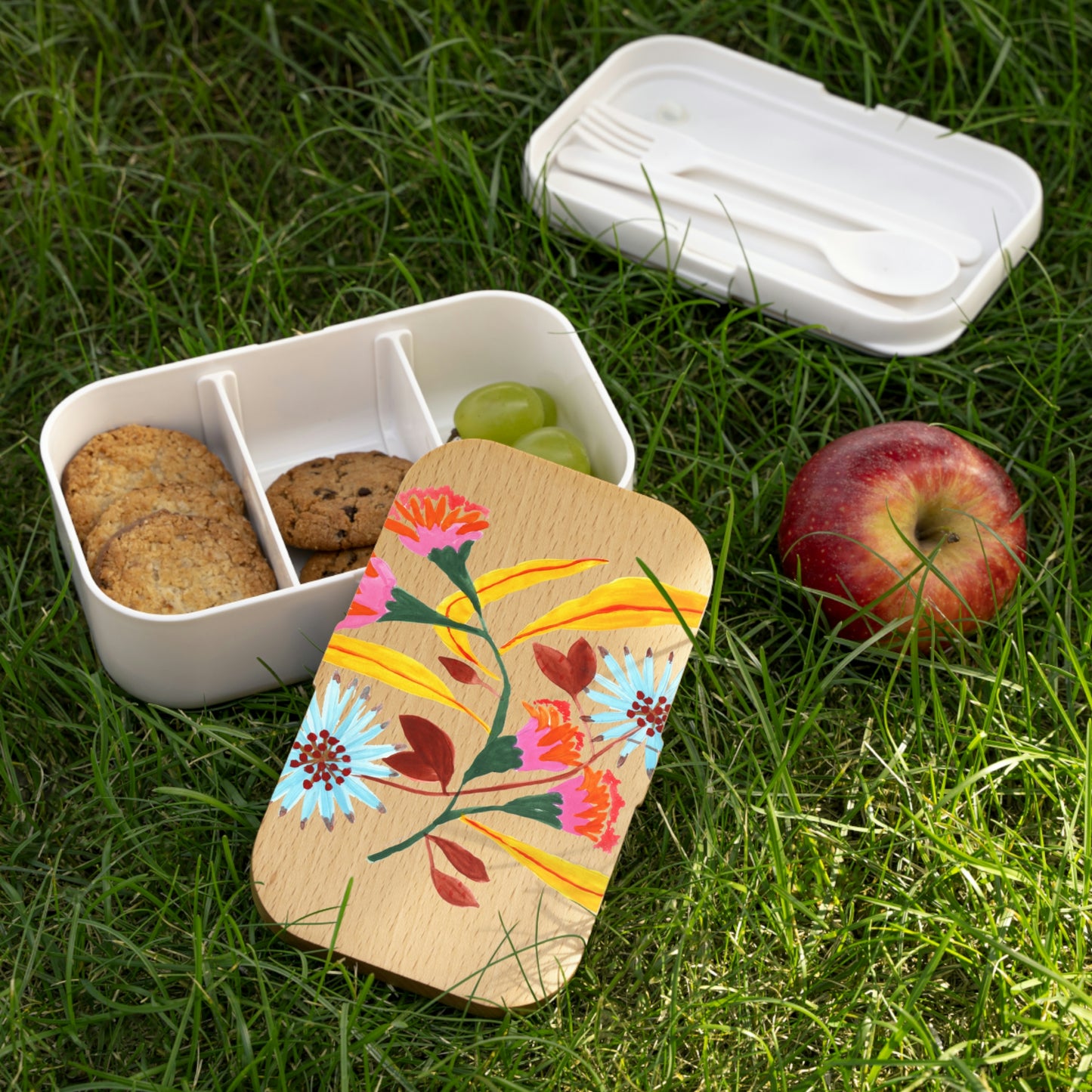 Pink Flower 1. Bento Lunch Box