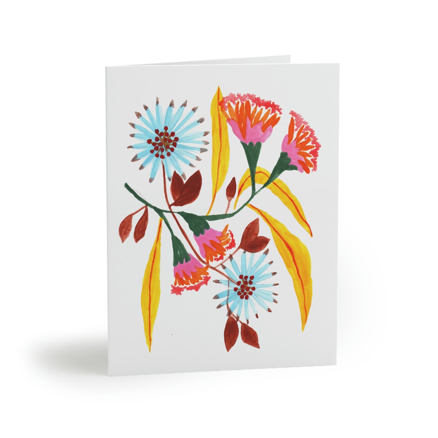 Pink Flower 1. Tarjetas 4.25" x 5.5"