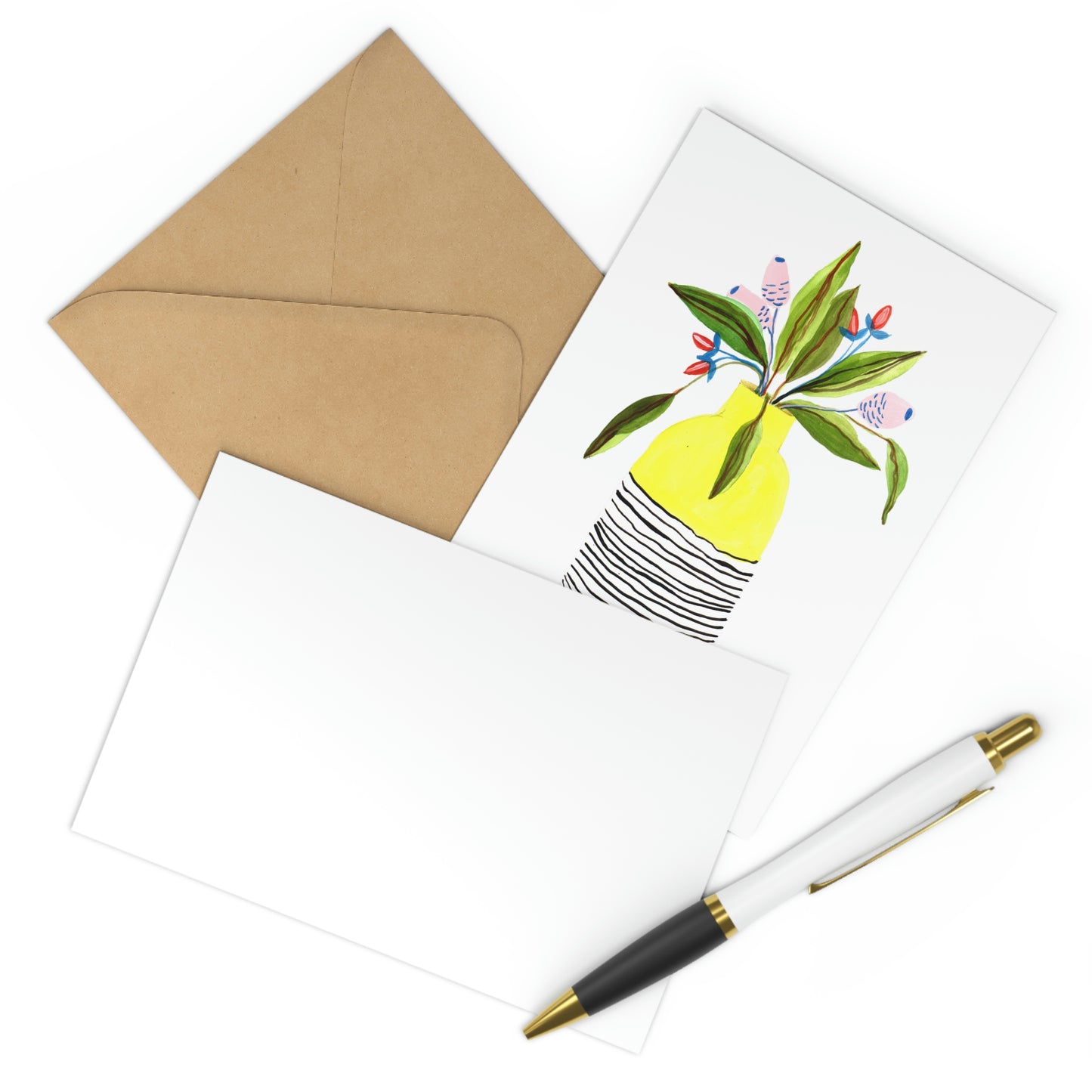 Florero tropical 1. Set de 7 postales