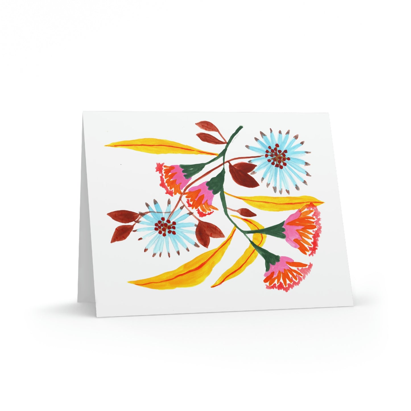 Pink Flower 1. Tarjetas 4.25" x 5.5"