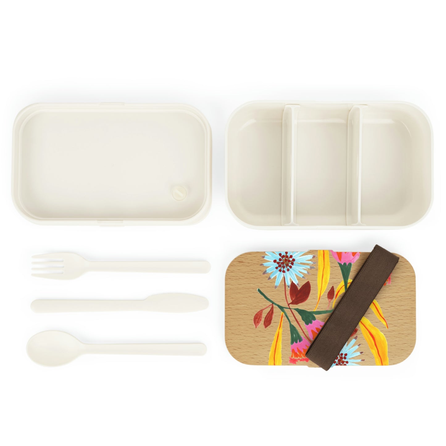 Pink Flower 1. Bento Lunch Box