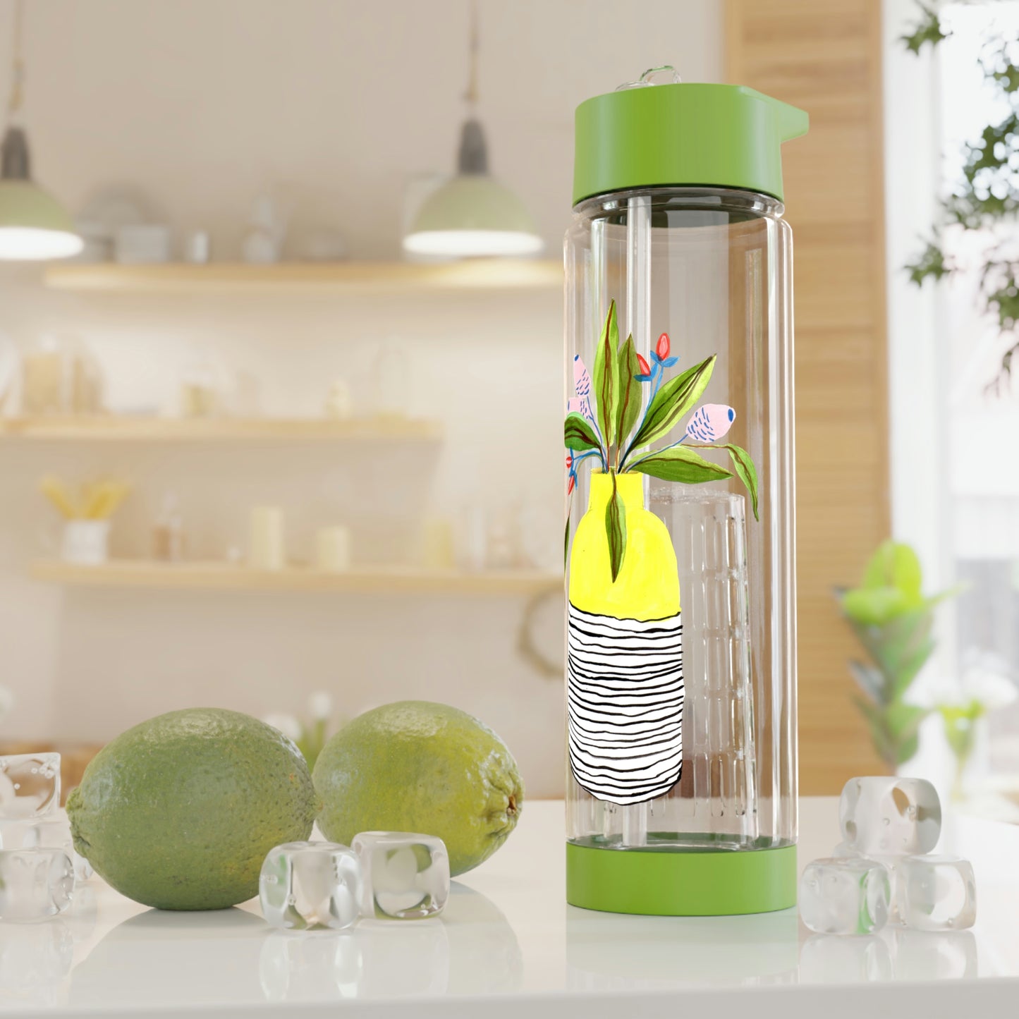 Florero Tropical 1. Infuser Water Bottle