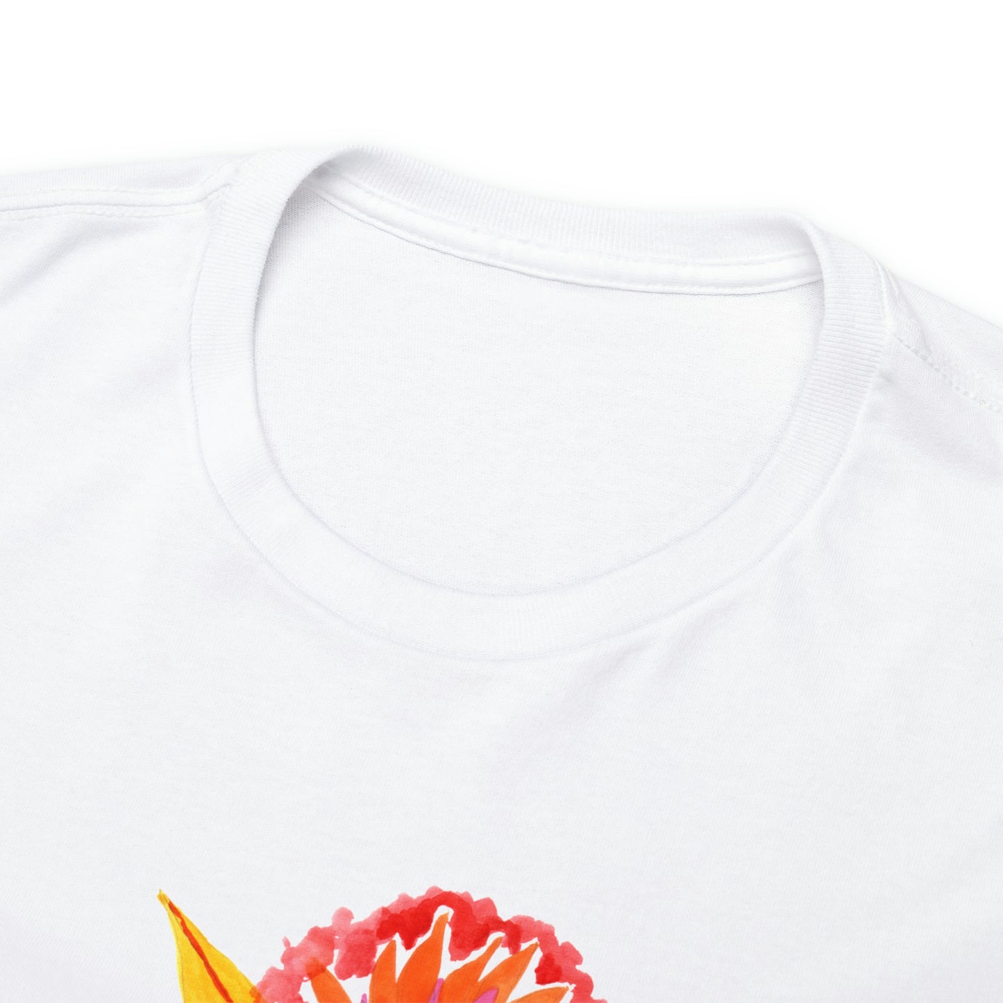 Pink Flower 1. Camiseta en algodón. Unisex
