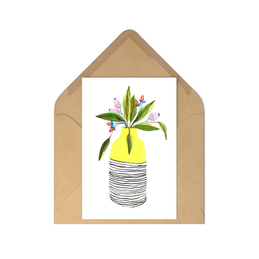 Florero tropical 1. Set de 7 postales